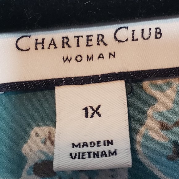 Charter Club Floral Button Down Shirt - Picture 10 of 11